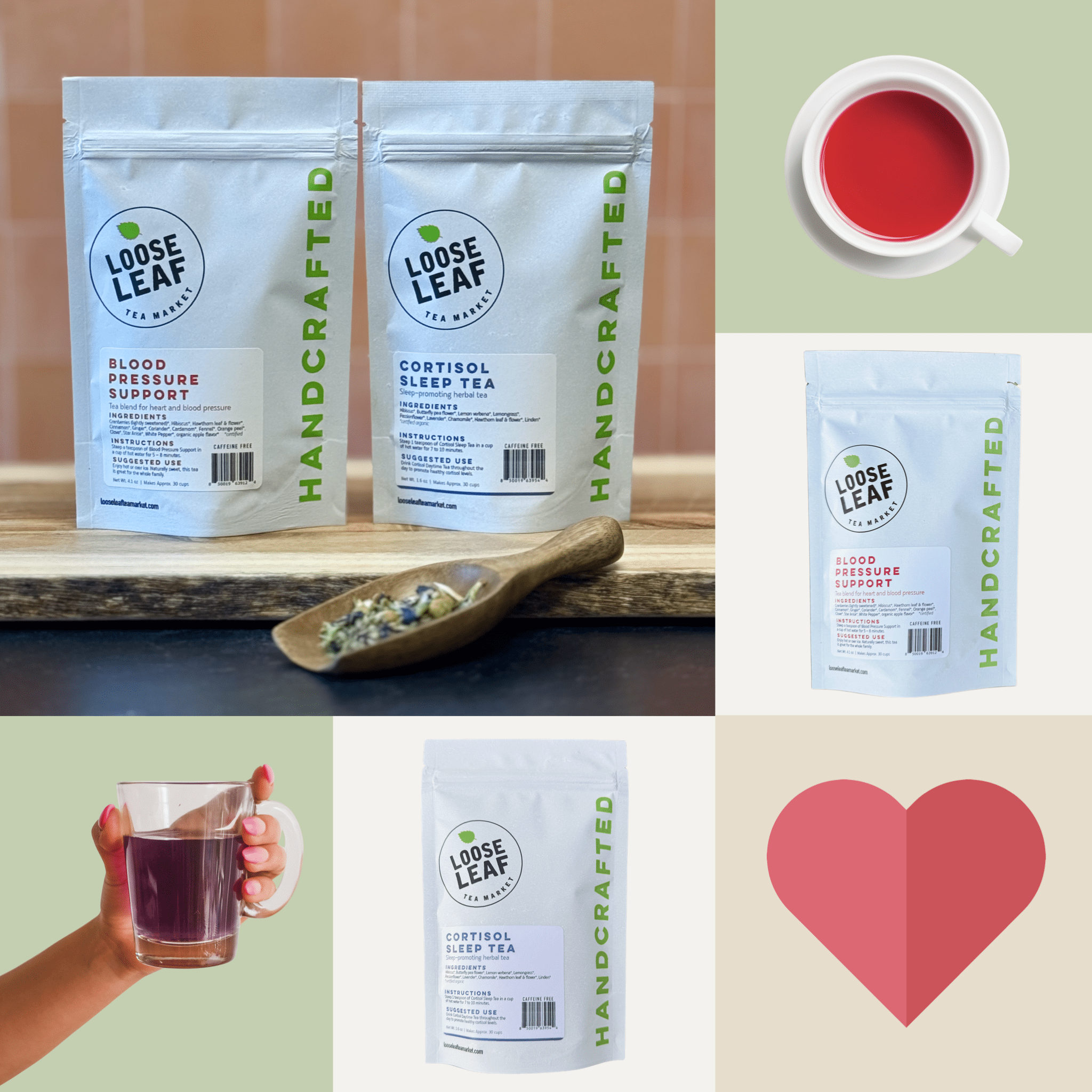 Cortisol Heart Tea Bundle - Loose Leaf Tea Market