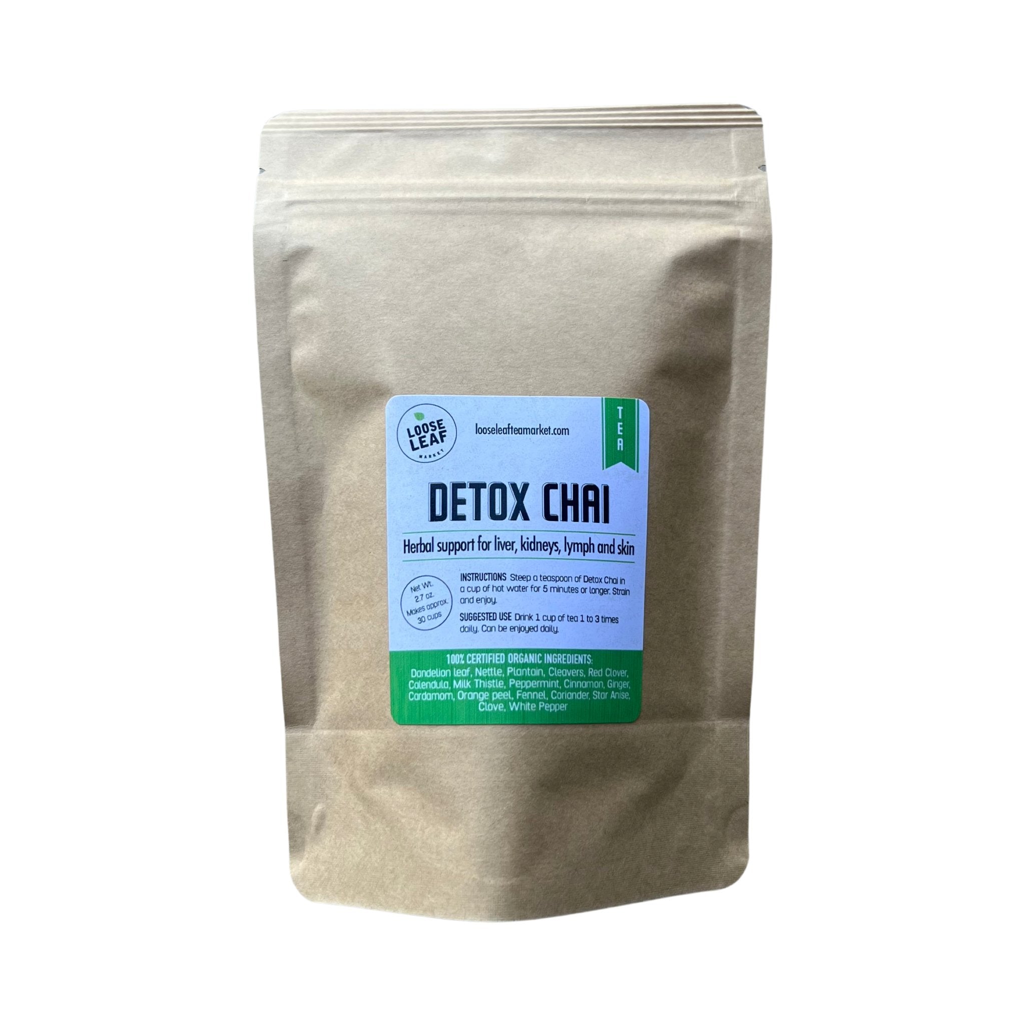 Detox Chai Cleansing Herbal Tea - Loose Leaf Tea Market