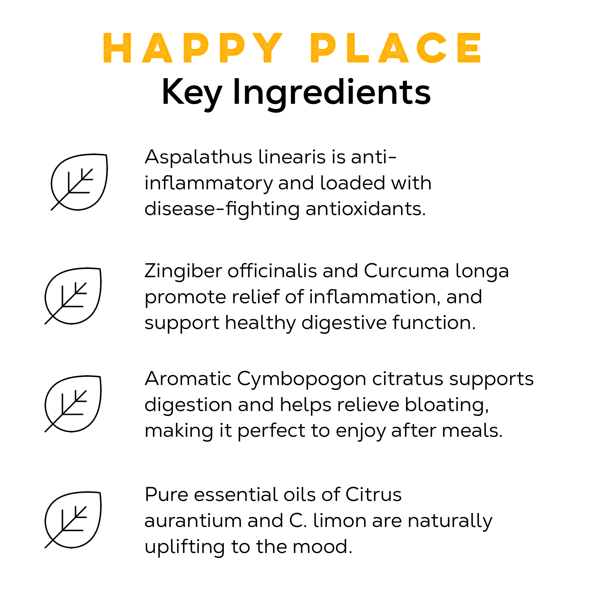 Happy Place Tea For Mood, Digestion, And Inflammation - Loose Leaf Tea Market