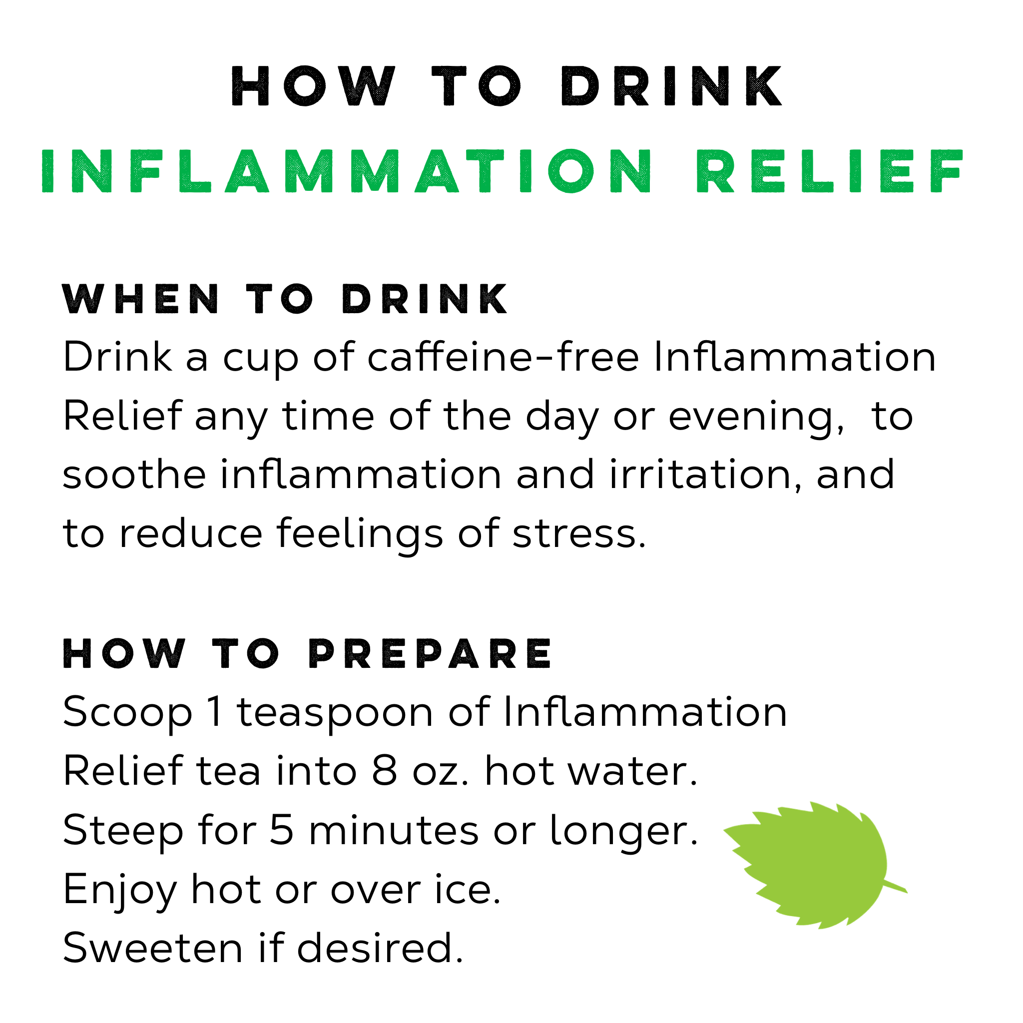 Inflammation Relief Herbal Tea - Loose Leaf Tea Market