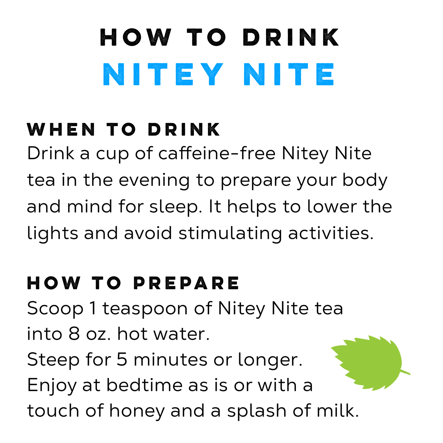 Nitey Nite Herbal Tea For Sleeping - Loose Leaf Tea Market