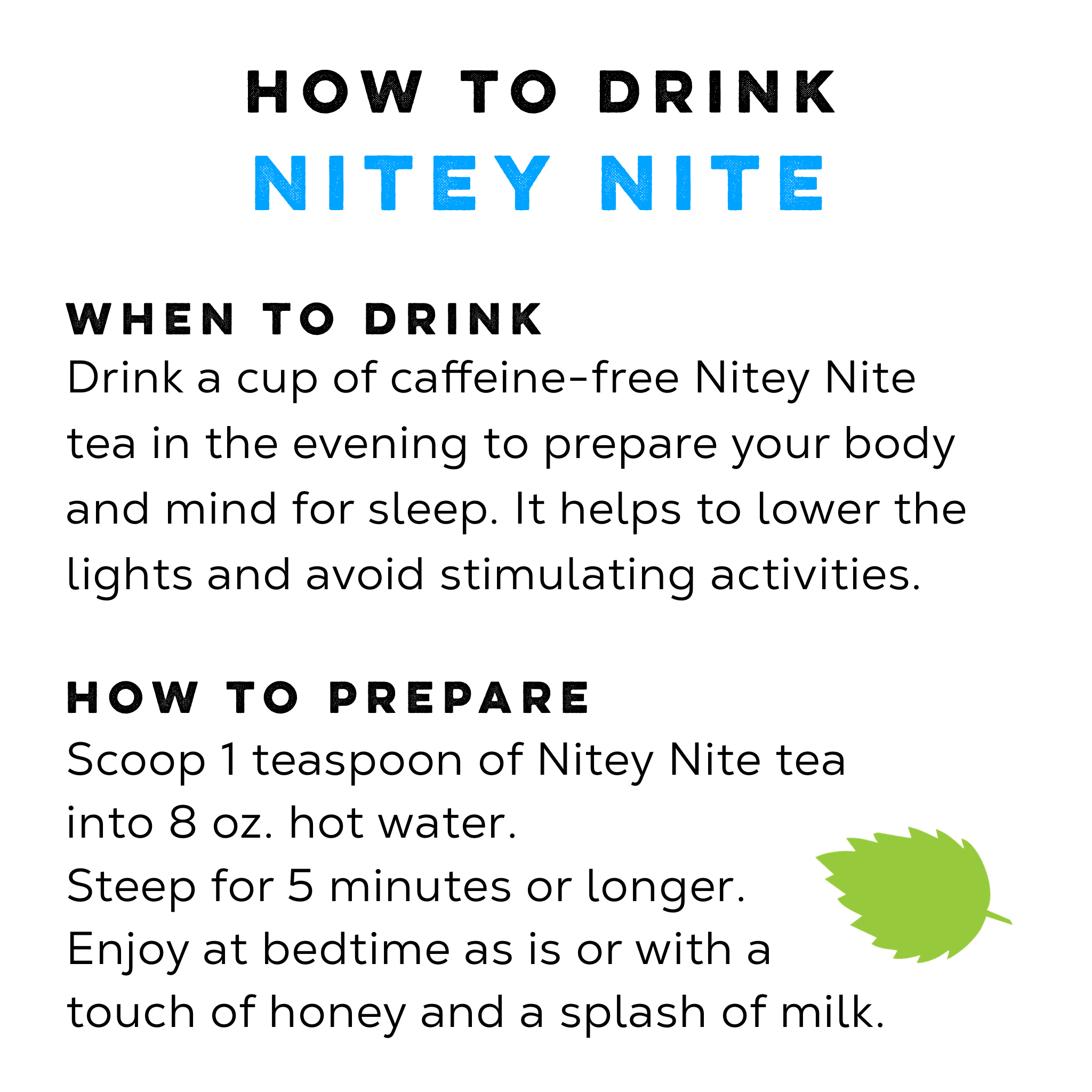 Nitey Nite Herbal Tea For Sleeping - Loose Leaf Tea Market