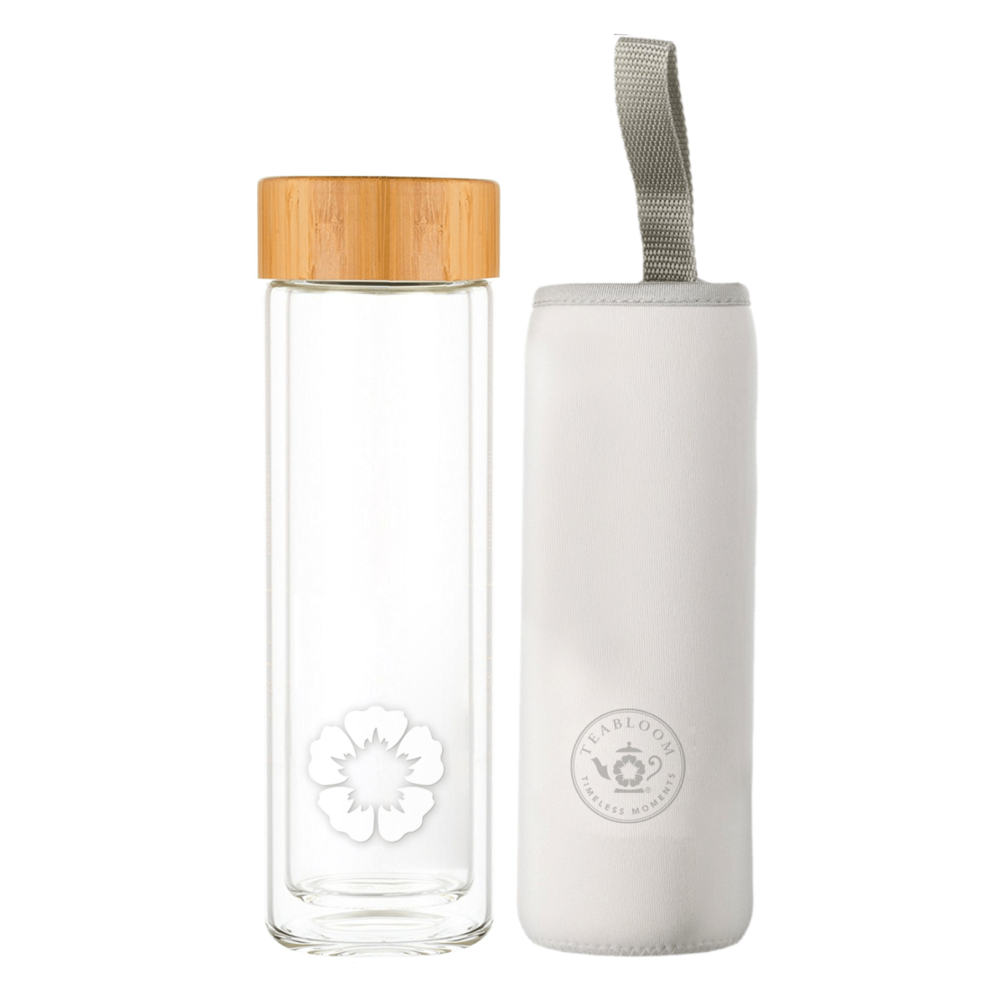 Teabloom Glass Tea Tumbler - Loose Leaf Tea Market