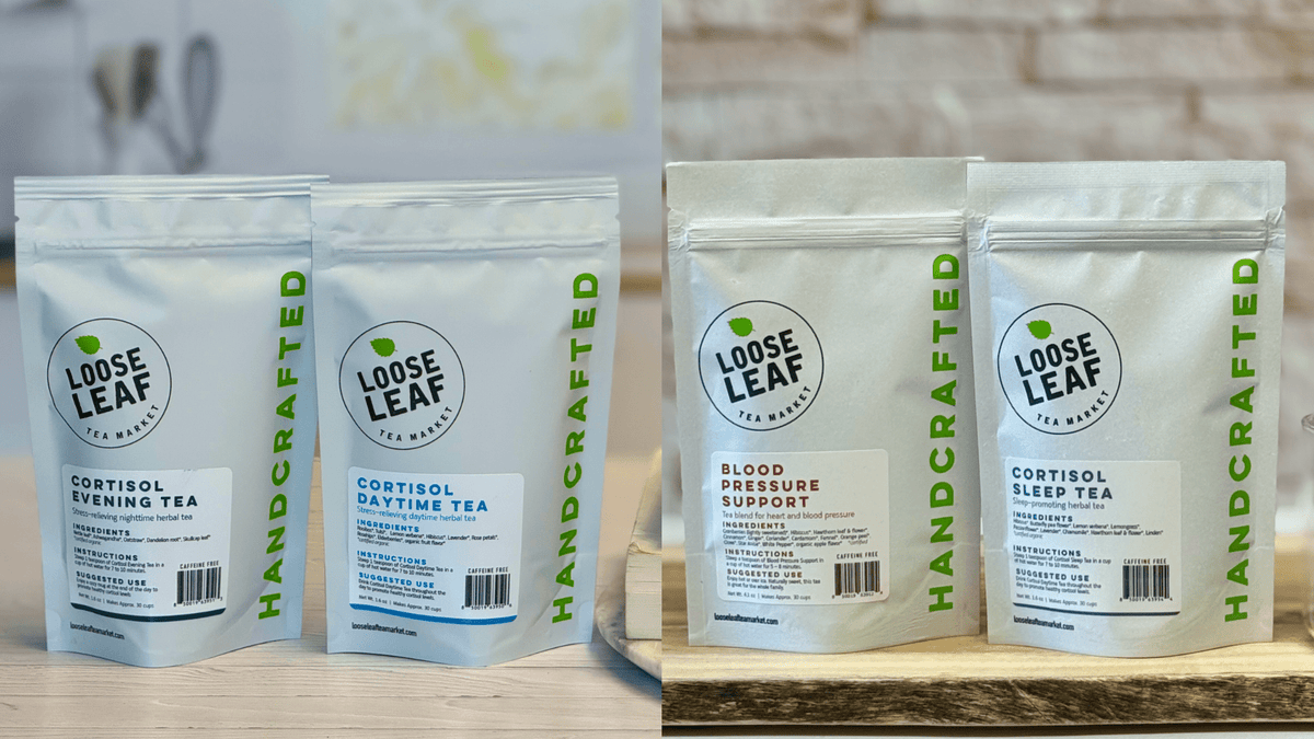 Cortisol Heart Tea Bundle vs. The Cortisol Tea Bundle: Which One Is Right for You? - Loose Leaf Tea Market