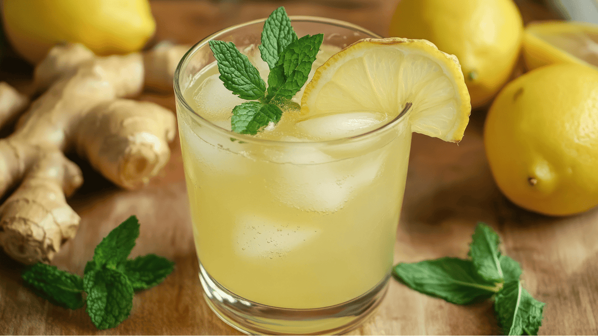 This Mint & Ginger Tea Spritzer Calms Gut Inflammation - Loose Leaf Tea Market