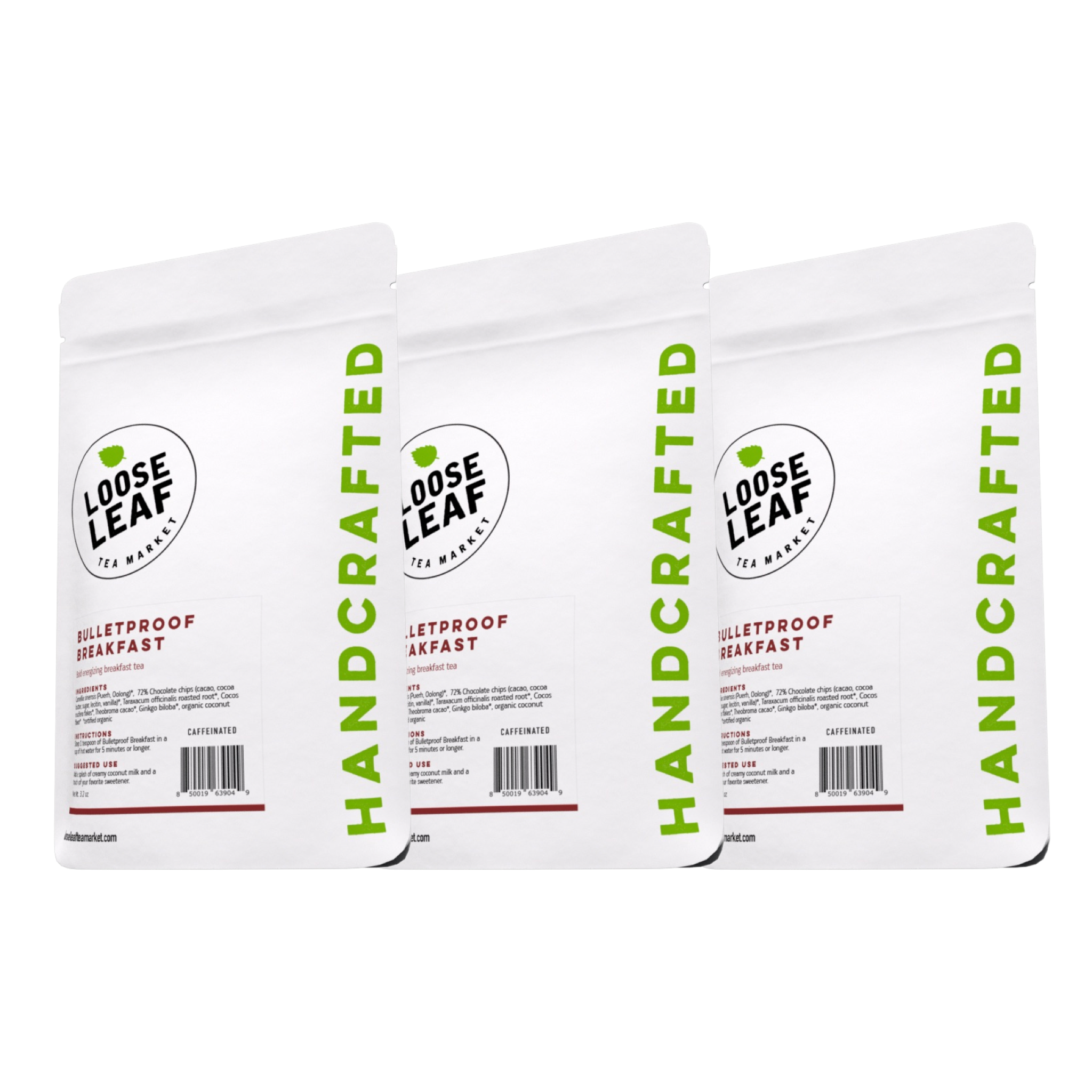 3 pack of Bulletproof Breakfast energizing tea.