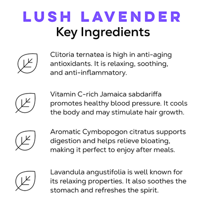 Lush Lavender key ingredients.