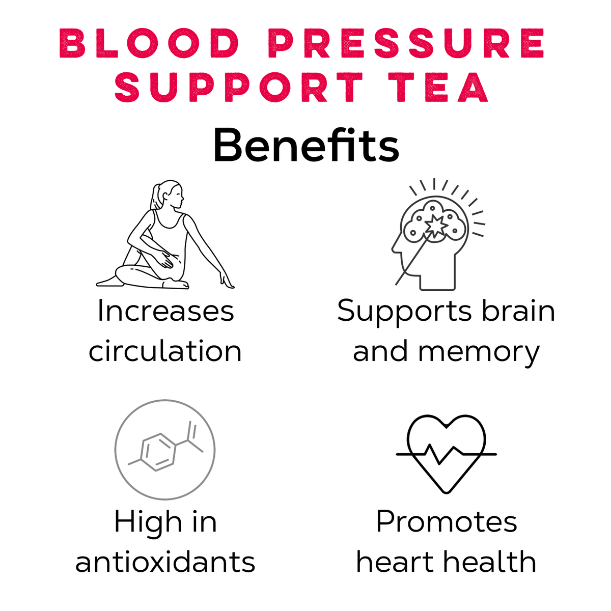Bp Tea Blood Pressure Support Tea — Caffeine-Free Loose Leaf Herbal Blend ...