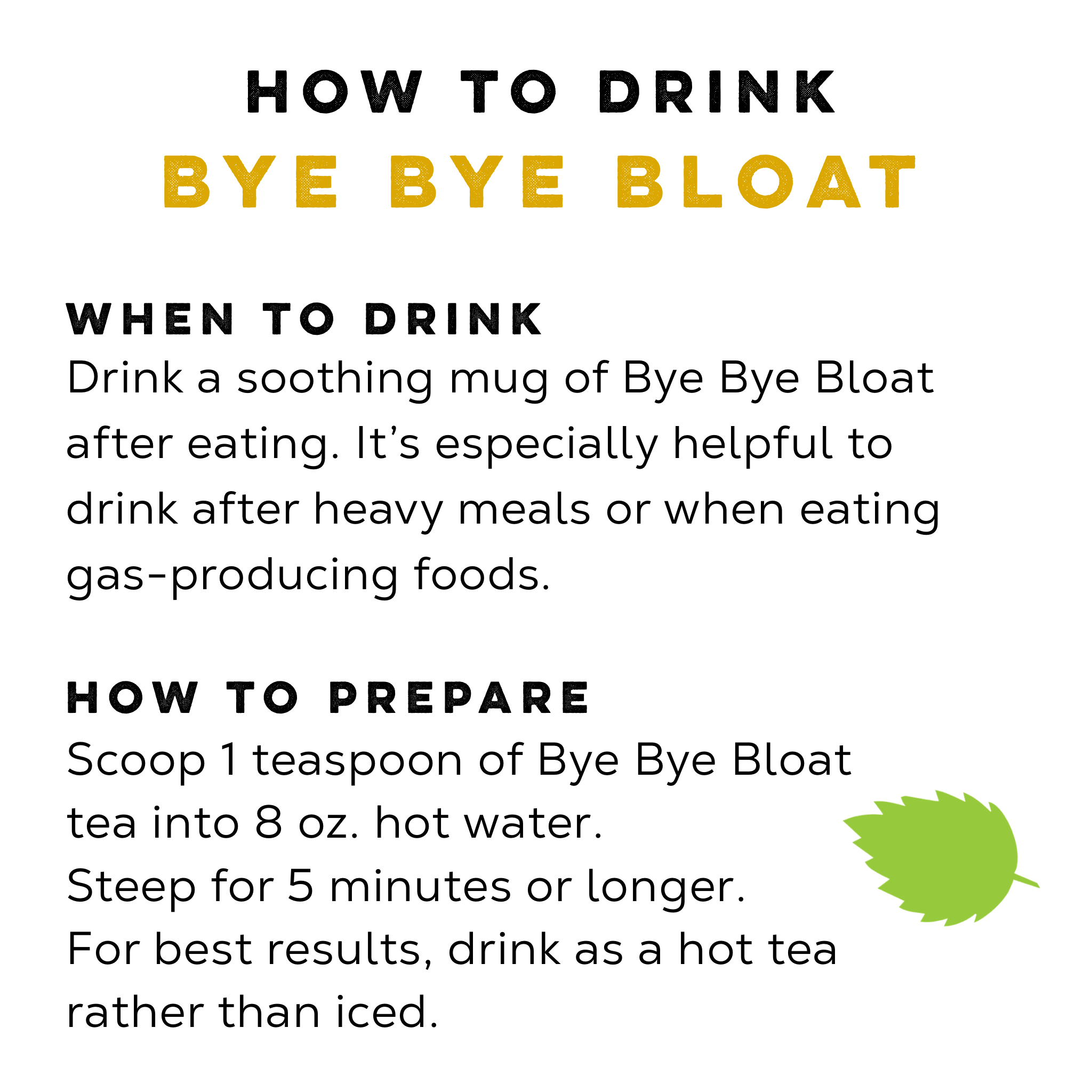 Bye Bye Bloat - Loose Leaf Tea Market