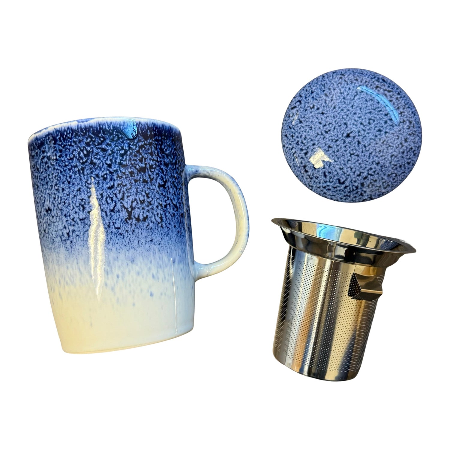 Casaware Reactive Glaze Tea Infuser Mug - Loose Leaf Tea Market