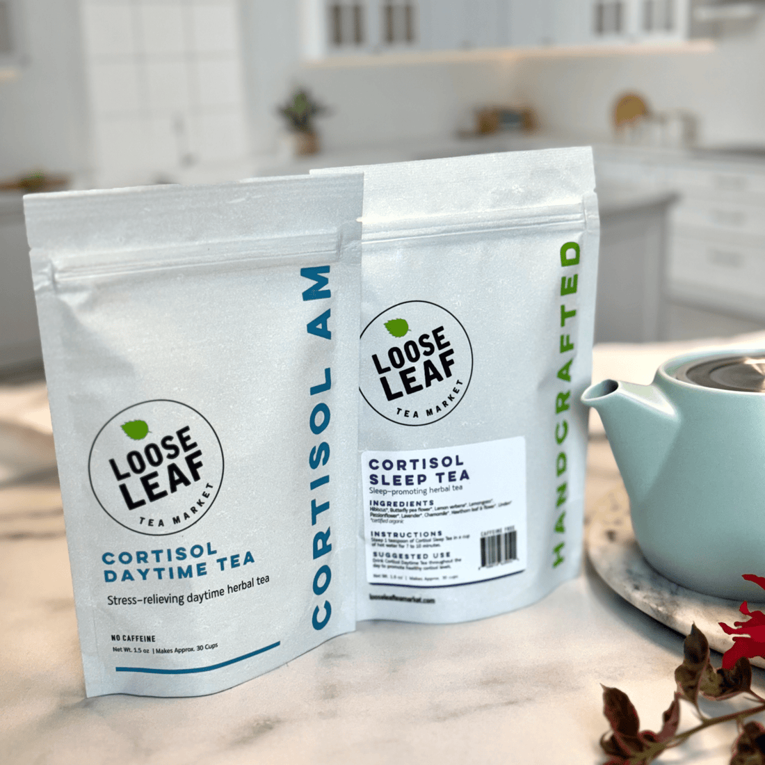 Cortisol Tea Bundle - Ashwagandha - free - Loose Leaf Tea Market