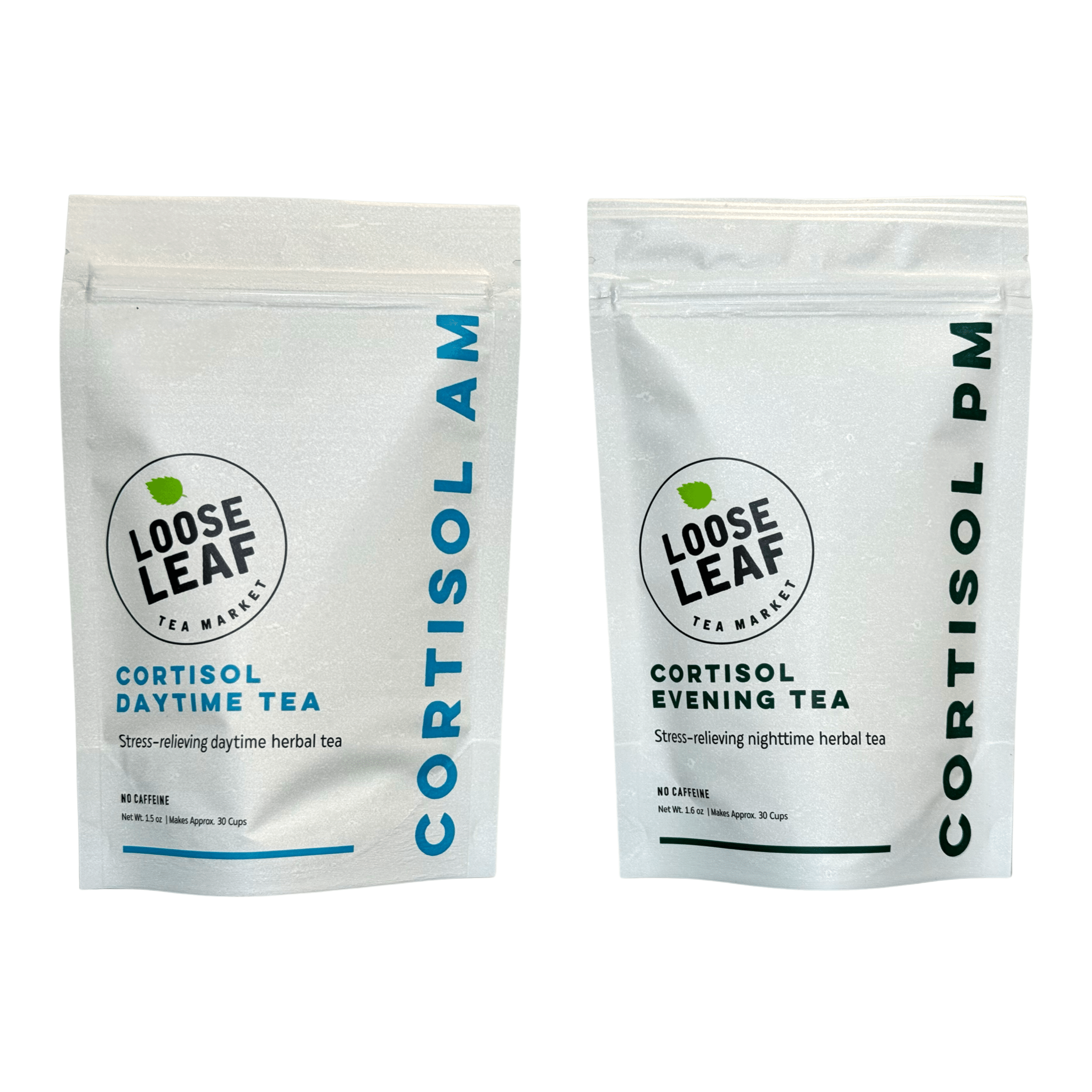 Loose Leaf Tea Market Cortisol Daytime and Cortisol Evening Tea Bundle