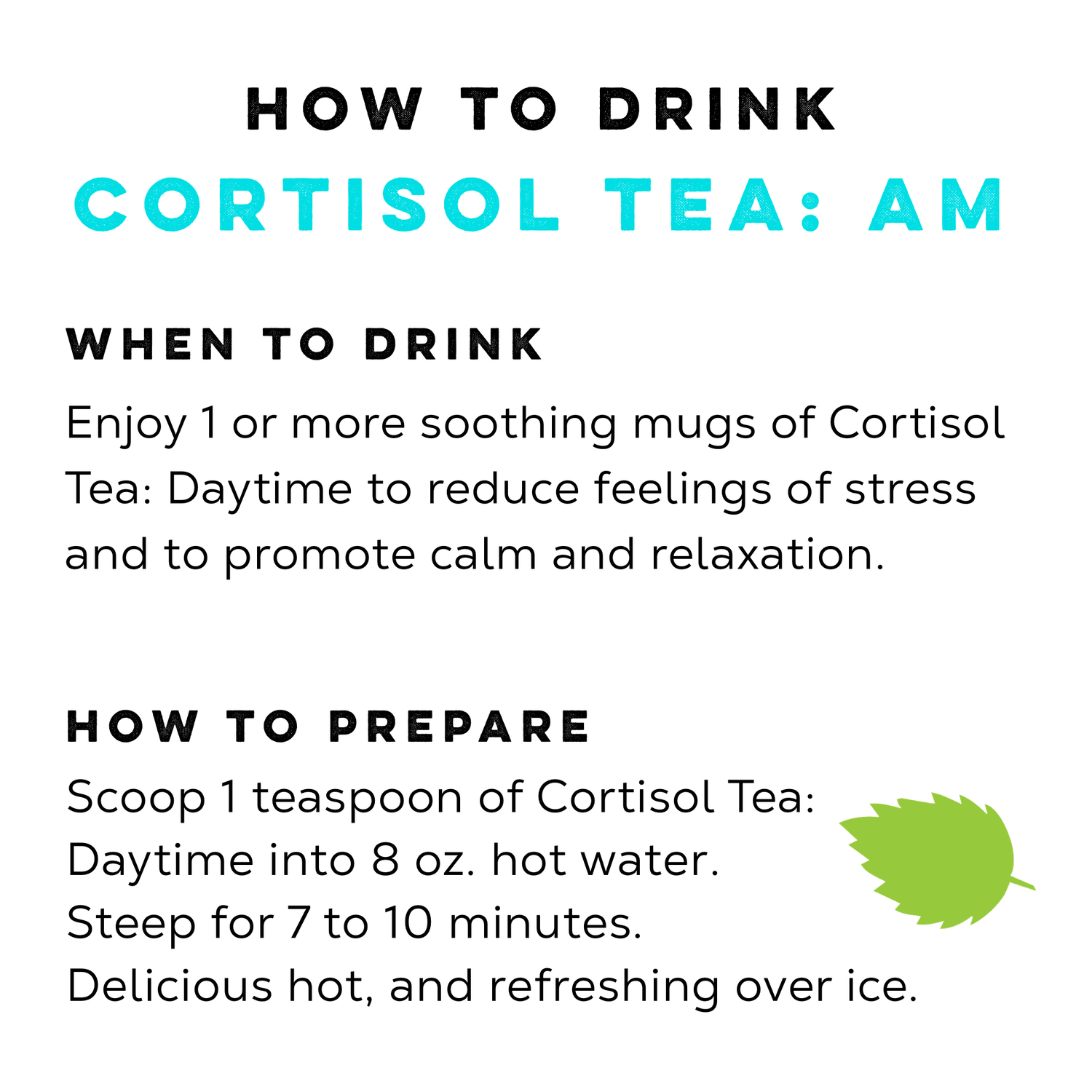 Cortisol Tea: Daytime - Loose Leaf Tea Market