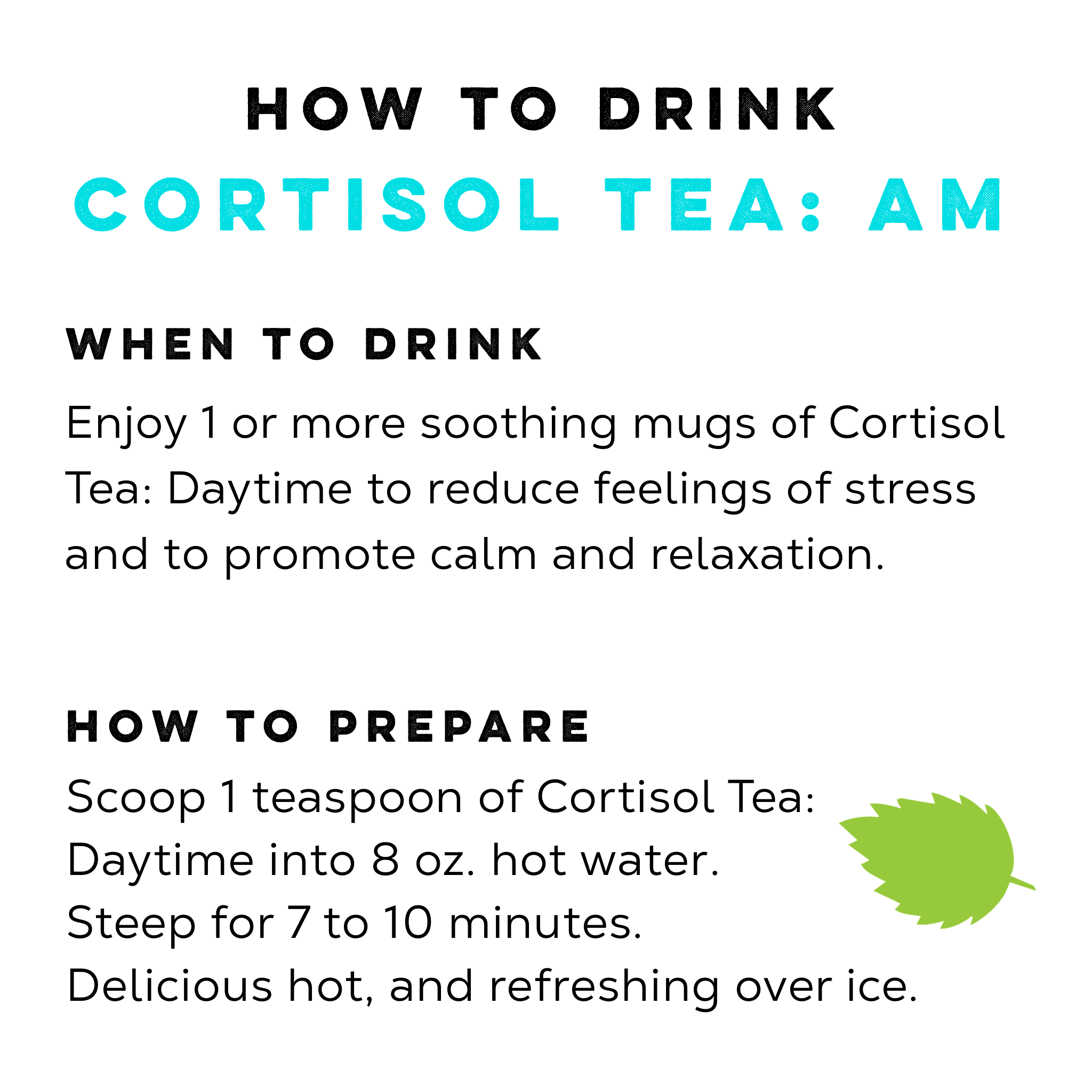 Cortisol Tea: Daytime - Loose Leaf Tea Market