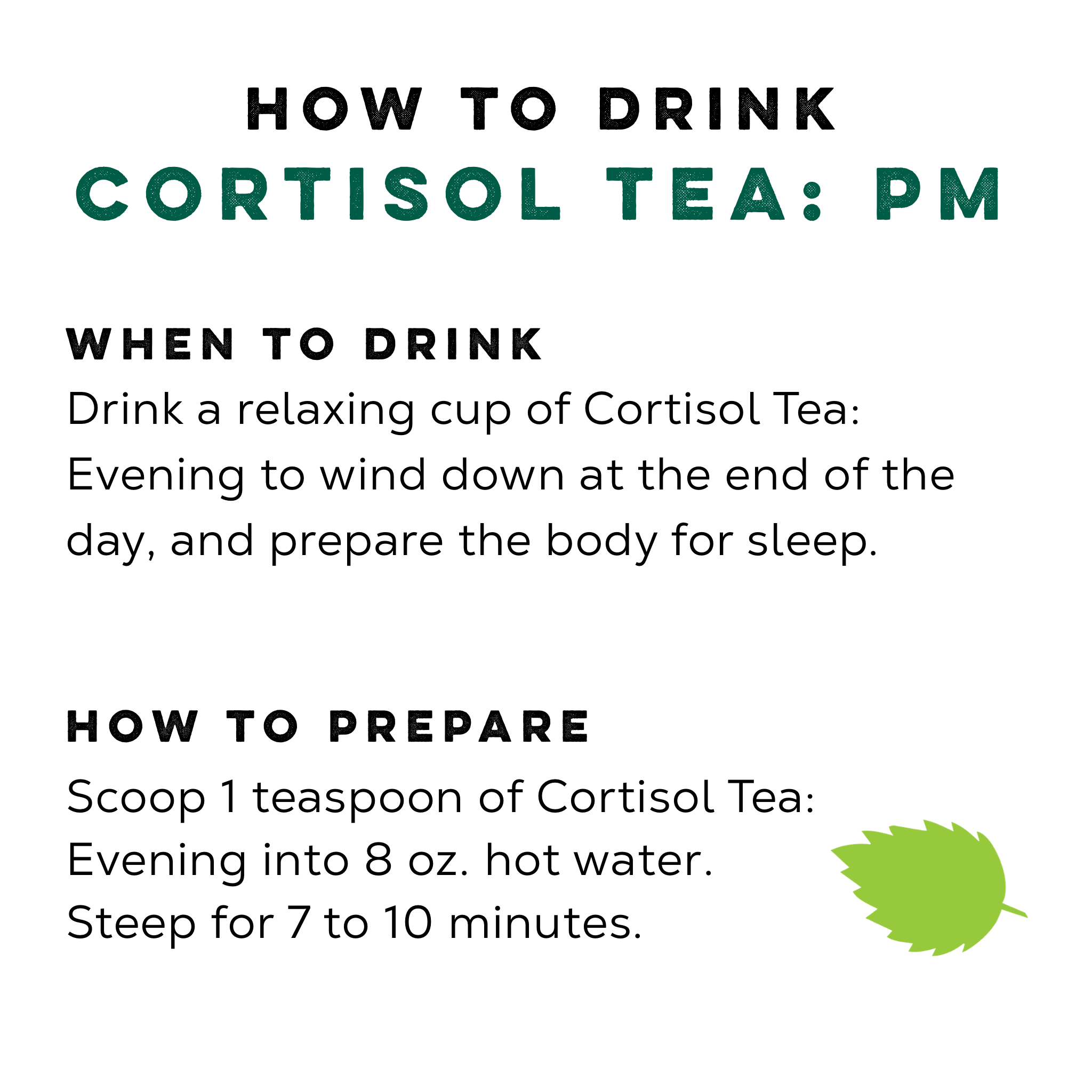 Cortisol Tea Bundle Caffeine-Free