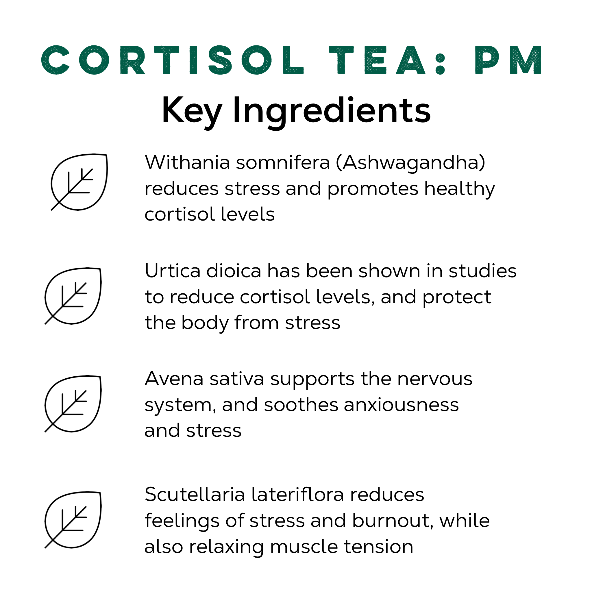 Cortisol Tea Bundle Caffeine-Free