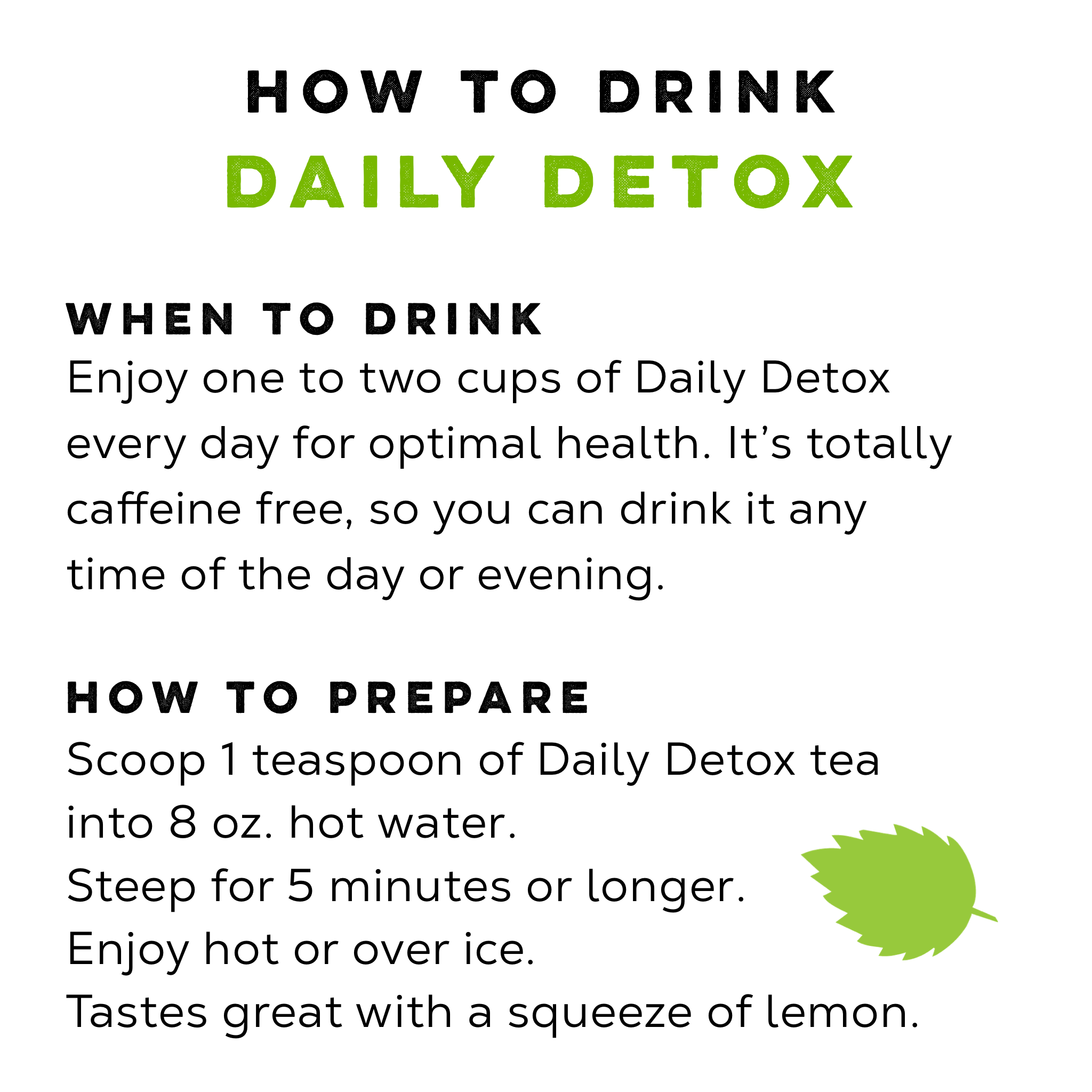 Daily Detox Cleansing Herbal Tea - Loose Leaf Tea Market