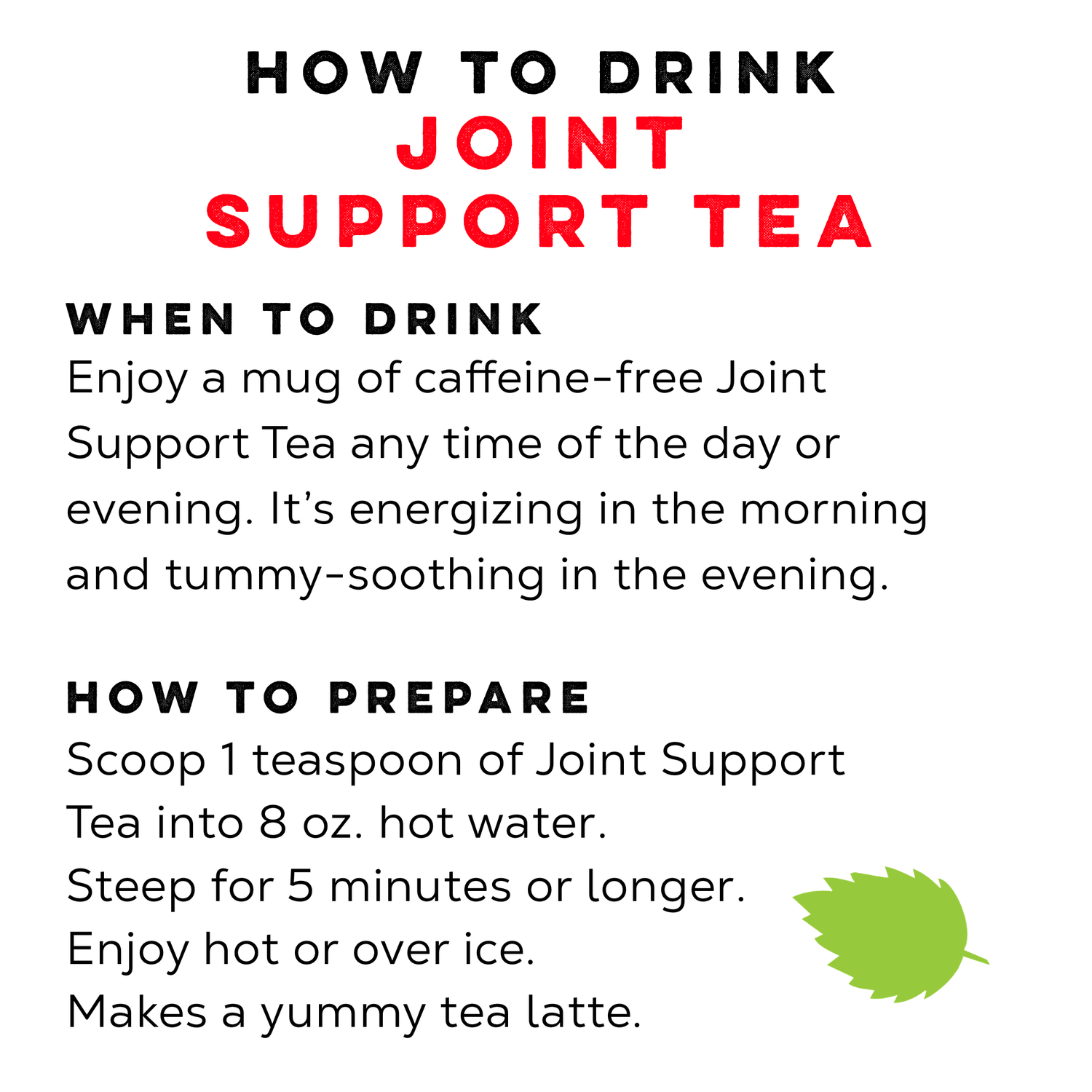 Joint Support Tea - Loose Leaf Tea Market