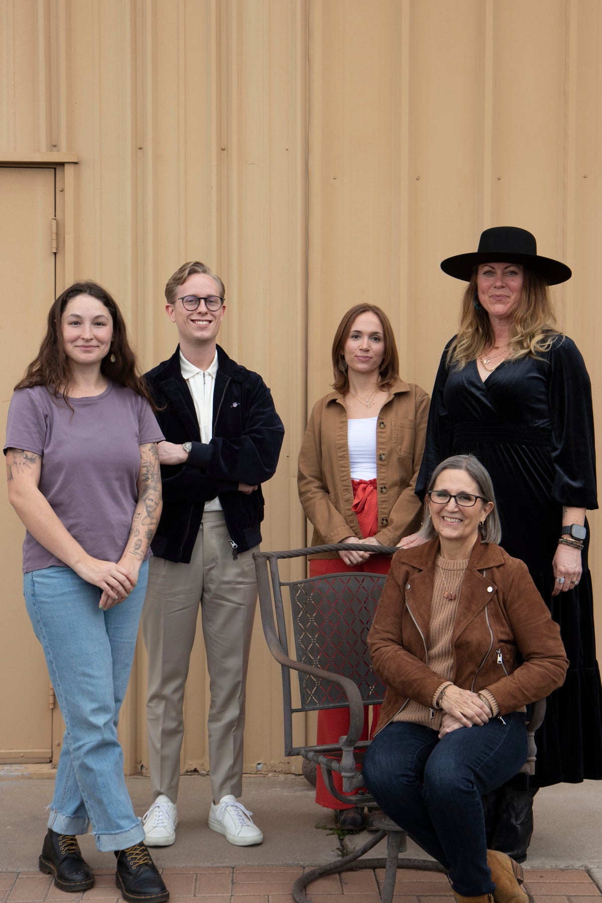 The Loose Leaf Tea Market team standing together outside