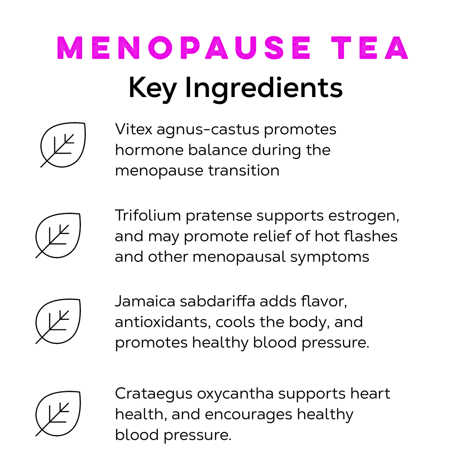 Menopause Tea - Caffeine - Free Support For Women 40+ - Loose Leaf Tea Market