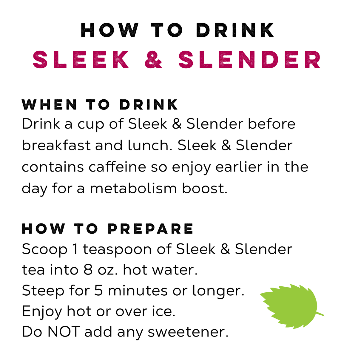 Slim Tea | Slimming Tea | Sleek and Slender Tea – Loose Leaf Tea Market