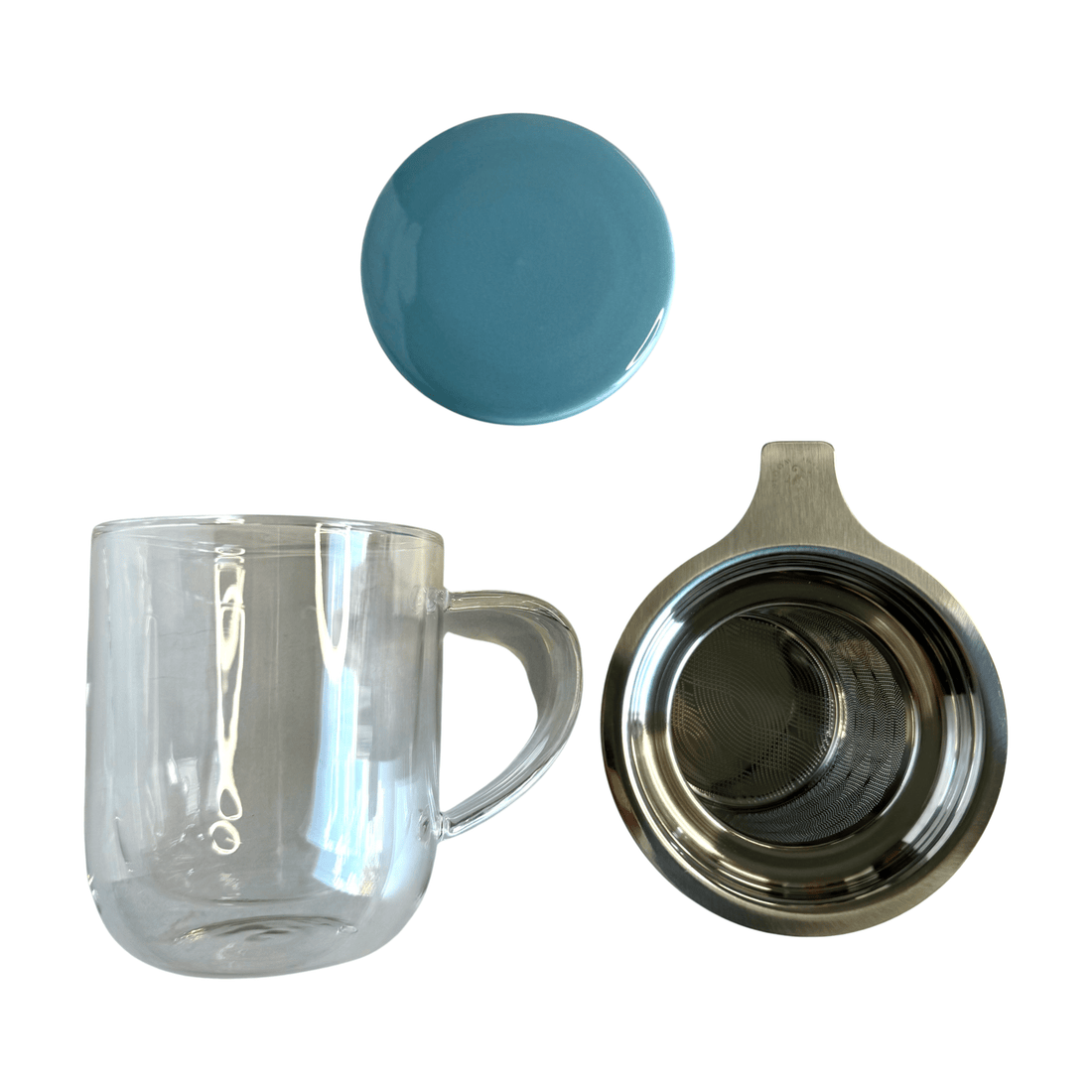 Teabloom Glass Tea Infuser Mug With Ceramic Lid - Loose Leaf Tea Market