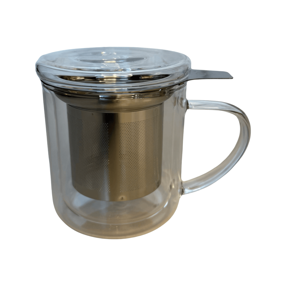 Teabloom Glass Tea Infuser Mug with Glass Lid - Loose Leaf Tea Market