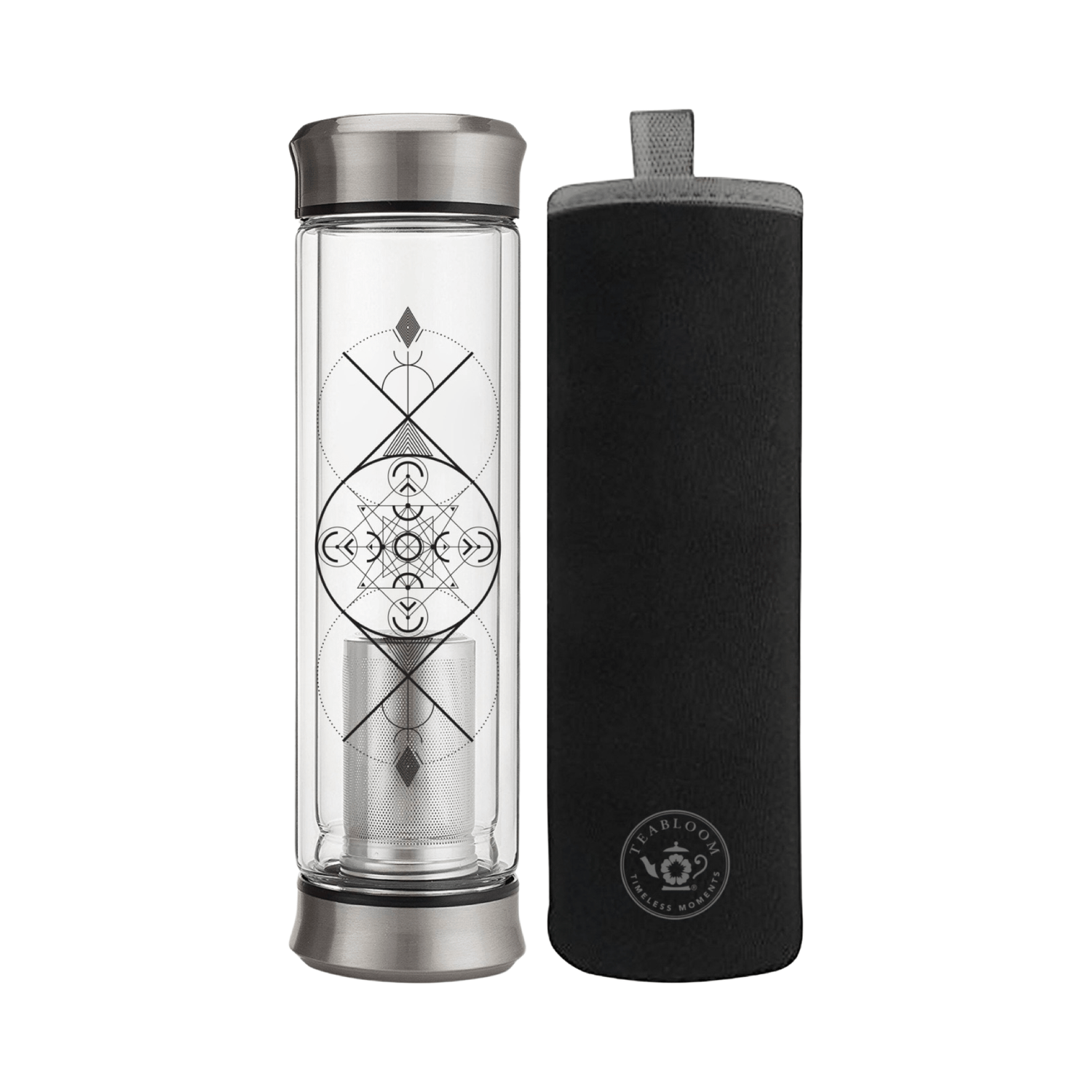 Teabloom Glass Tea Tumbler - Loose Leaf Tea Market