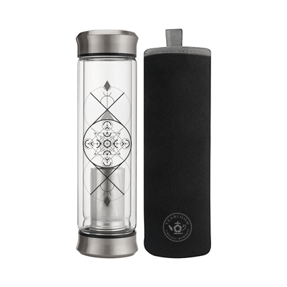 Teabloom Glass Tea Tumbler - Loose Leaf Tea Market