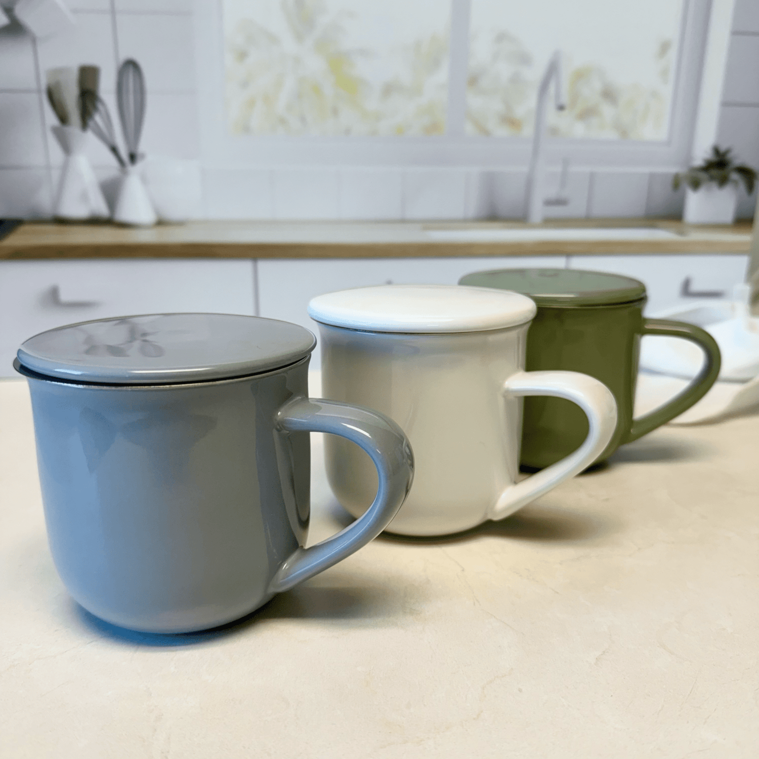 Viva Eva Porcelain Tea Infuser Mug - Loose Leaf Tea Market