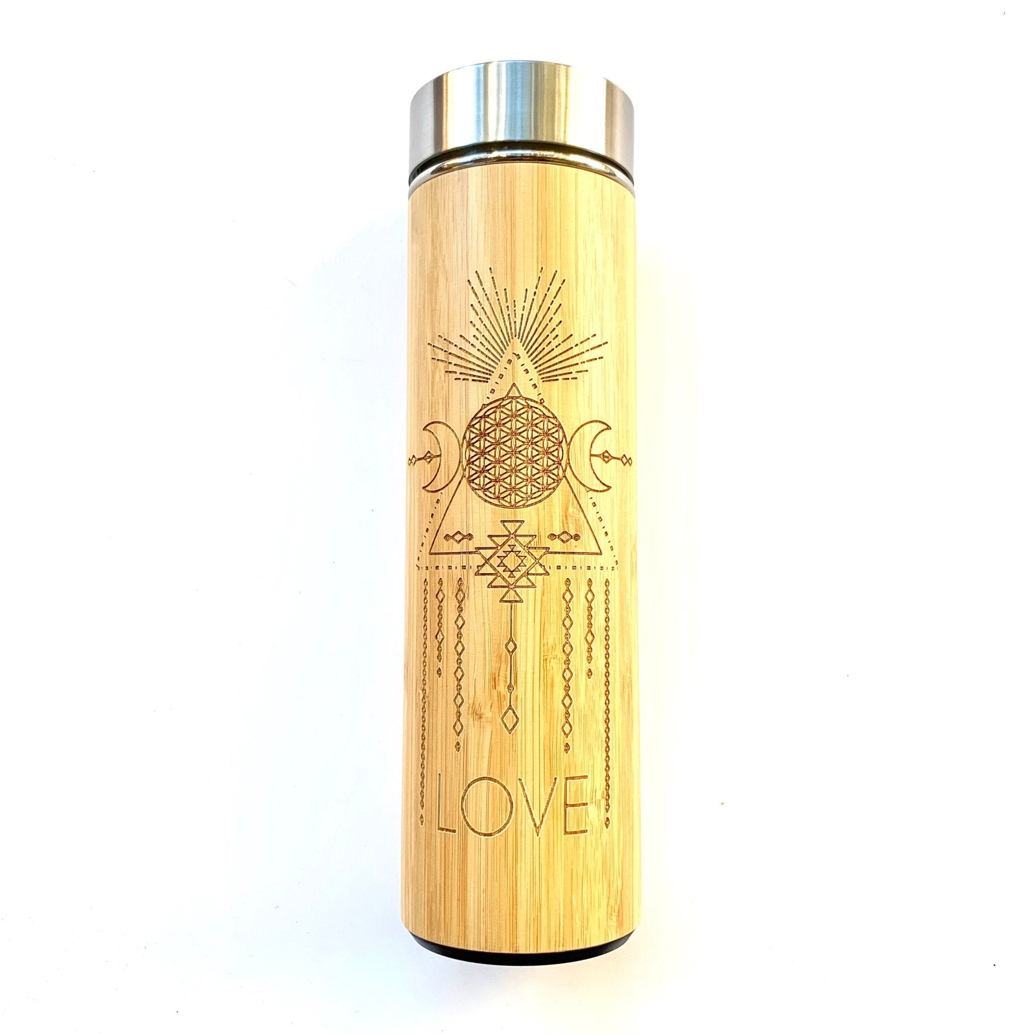 Bhavana Stainless Bamboo &amp; Stainless Steel Tea Tumbler - Loose Leaf Tea Market