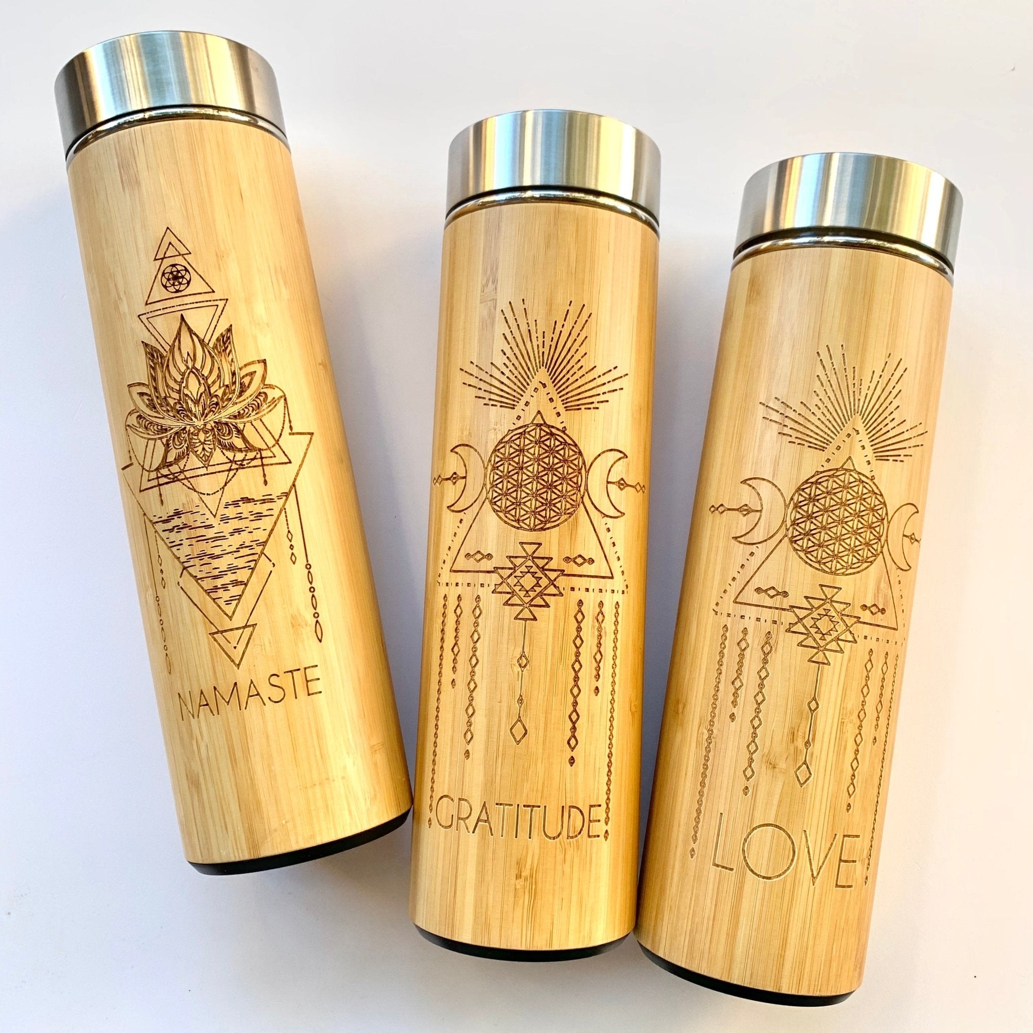 Bhavana Stainless Bamboo &amp; Stainless Steel Tea Tumbler - Loose Leaf Tea Market