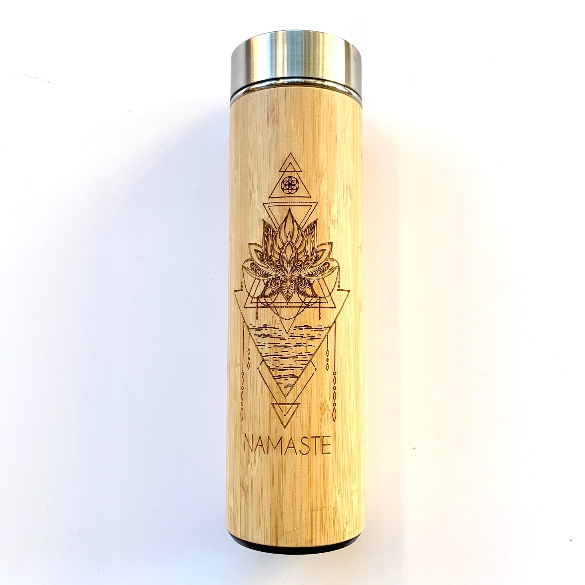 Tea Tumbler, Bamboo & Stainless Steel