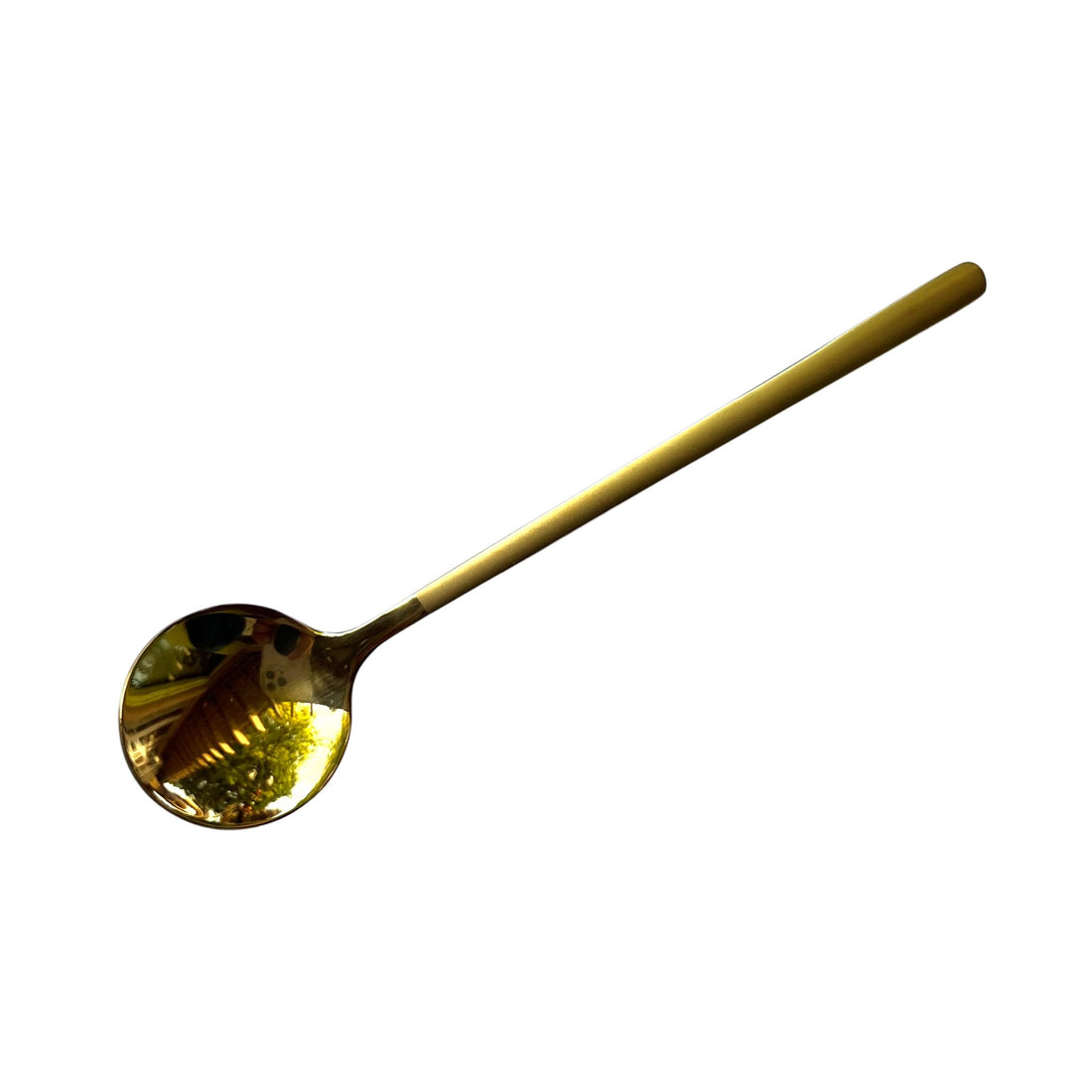 Gold Teaspoon With Frosted Handle - Loose Leaf Tea Market
