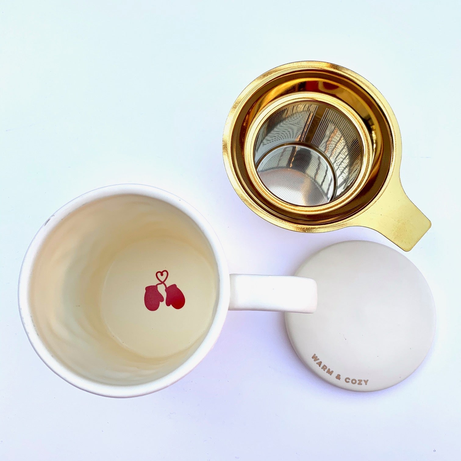 Pinky Up Annette Ceramic Tea Mug - Loose Leaf Tea Market