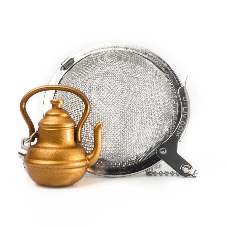 Tea Ball With Tea Pot Charm - Loose Leaf Tea Market